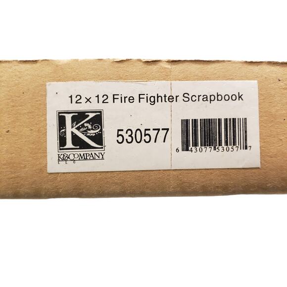 Fire Fighter Leather Scrapbook K and Company RARE Fire fighter Leather Book - Picture 5 of 10